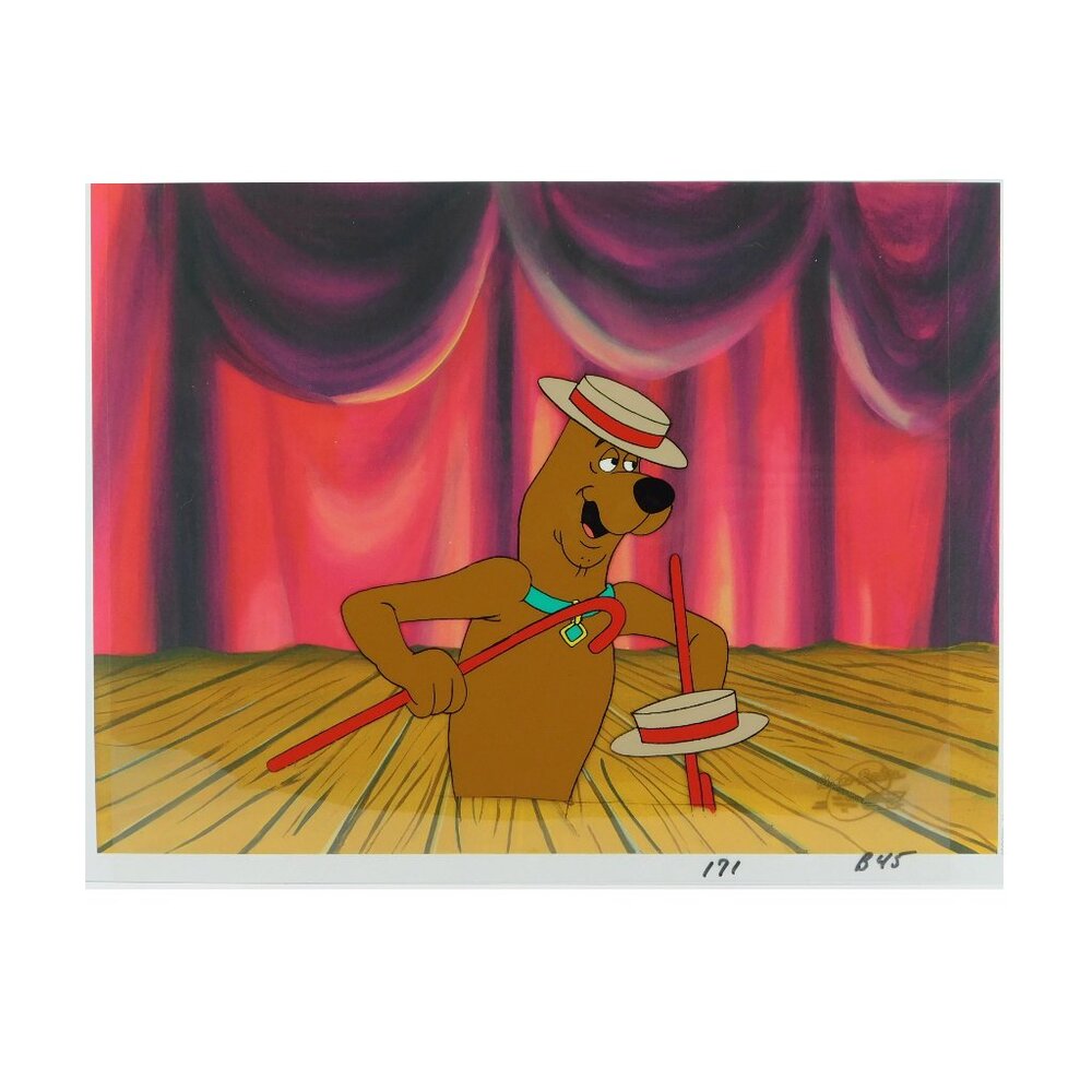 Scooby-Doo Original Production Cel with Hanna-Barbera Seal Boat Hat Art